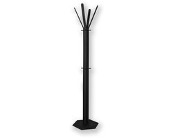 Gorillz Stack - Staande Kapstok - Industrieel Metaal - 12 Haken - Modern Design - Zwart - 174,5 cm