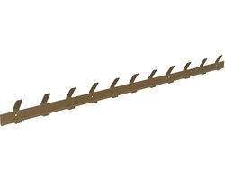 Gorillz Trim 100 - Kapstok van 1 meter - 22 Haken - Metaal - Mat Goud