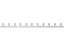 Gorillz Trim 100 Wandkapstok - Wit - 1 Meter - 22 Haken - Metaal
