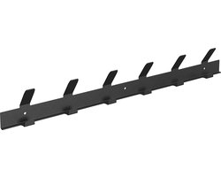 Gorillz Trim 50 Kapstok -12 haken (lengte) 55 cm - Metaal - Zwart