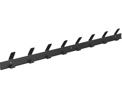 Gorillz Trim 75 Kapstok - 16 Haken (lengte) 75 cm - Metaal - Zwart