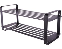 Gorillz Unify - Schoenenbank Met opbergruimte - Schoenenrek - Schoenenkast - 8 Paar - 80 cm Opbergrek - Zwart