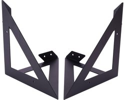 Gorillz Wearer Industriële Plankdragers Set van 2 Legplankdragers Zwart