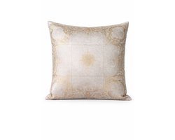 Goround interior - Sierkussen - 45x45 - Fluweel - Goud - Greige - Zand