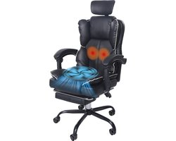 Gotagee Ergonomische Gaming-Stoel – Met Ventilator, Luchtkoeler & Koeling, Geventileerde Zitting, Ligfunctie, Massage, Verstelbare Directiestoel, Zwart