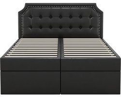 Gotagee Gestoffeerd bed tweepersoonsbed 140x200cm logeerbed met opbergruimte jeugdbed multifunctioneel bed