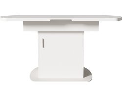 Gotagee Uitschuifbare ovale eettafel met opbergruimte, salontafel, moderne minimalistische eettafel, multifunctionele eettafel