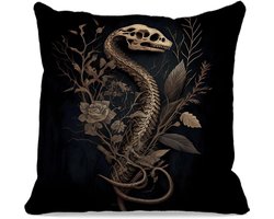 Gothic Heksen Kussenslopen - Heksencadeaus Gothic Decoratie - Huis Decoreren - Zacht Flanellen Materiaal - 45 x 45 cm - Gothic2