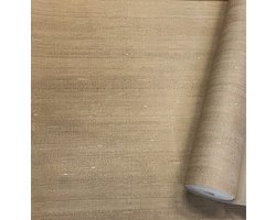 Goud Linnen Behang – Luxe & Warmte voor Jouw Interieur Horizontaal ABCBEHANG