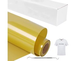 Goud Textiel Transferfolie 30.5x365cm voor T-shirt en Stoffen