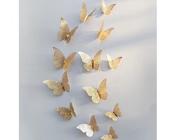 Gouden 3D-vlinders