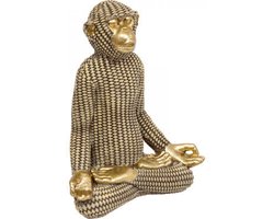 Gouden Apen Beeldjes Set van 3 - Stijlvolle Decoratie - 14x8x18cm