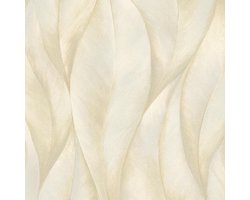 Gouden behang met bladeren, Behang voor de slaapkamer, BRICOFLOR.nl