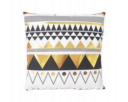 Gouden Boho Kussenhoezen 45x45 cm met driehoekige graphics