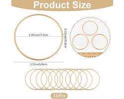 Gouden dromenvangerringen - set van 10 - ijzer