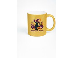 Gouden Halloween Mok - Spooky & Sweet Design