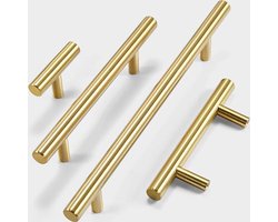 Gouden handgreep 320mm | Ladegreep | Meubelknoppen | Meubelknop |Messing | Meubel beslag |Kast knop | Drawer knob brass | Modern| Meubelhandvat | Commode | ladekast | Keuken | kastdeurtjes | lades | RVS |