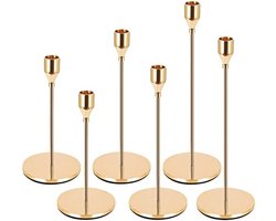 Gouden Kaarshouder Set - Decoratieve Kandelaar voor Woondecoratie - Moderne uitstraling