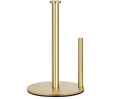 Gouden keukenrolhouder - wc rolhouder - wc rol houder - toiletrolhouder - Keukenrolhouder voor op het aanrecht - Gouden keukenrolhouder - Keukenrolhouder van roestvrij staal