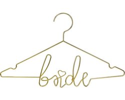 Gouden kledinghanger Bride