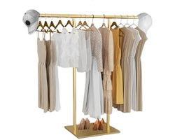 Gouden Kledingrek - Goede Stabiliteit - 1 stuk - Staal