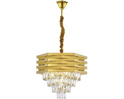 Gouden Luxe Kristallen Kroonluchter - 7 Lichts - Ø 450 mm - Woonkamer/Slaapkamer