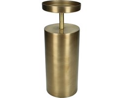 Gouden Metalen Kandelaar - Kaarshouder Deluxe - Kaars  - Goud - Stompkaars - Candle Holder - Gold 10.5 X 10.5 X 27.5