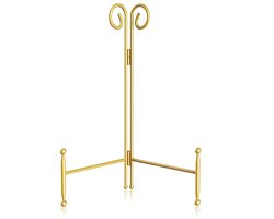 Gouden Plaatstandaard 20,3 cm – Inklapbare Ezelstandaard voor Display van Bord, Foto en Kunst