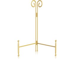 Gouden Plaatstandaard 20,3 cm – Inklapbare Ezelstandaard voor Display van Bord, Foto en Kunst