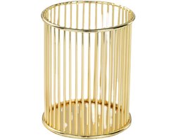 Gouden potloodhouder - Make-upkwast organizer - Kaptafel accessoire - voor school, thuis, kantoor - Goud