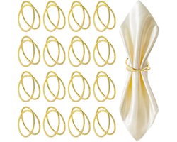 Gouden servetringen voor een stijlvolle tafelsetting, perfect voor feesten en diners