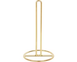 Gouden staande keukenrolhouder, keukenrolhouder voor standaard en grote rollen, voor keuken- en eettafelwerkblad (goud)