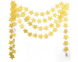 Gouden Sterren Versiering Ster Slingers Goud Verjaardag Versiering Feest Versiering Oud En Nieuw Versiering 2024 - 4M