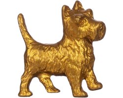 Gouden Terriër ladeknop - Sass & Belle