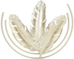 Gouden Wanddecoratie - Moderne IJzeren Wandsculptuur - 1 stuk - 9,4 Inch