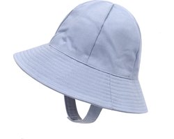 GoudenGracht Bucket Hat - Zonnehoedje baby - Baby hoedje - Zonnehoed kind - Zomer 2023 - Blauw