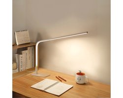 GoudenGracht Scandinavisch Bureaulamp - Bureaulamp Led - 3 Lichtkleuren - Dimbaar - Artic White
