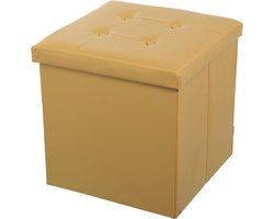 Goudkleurig kunstleren zitzak om op te plakken - 45 x 45 x 45 cm