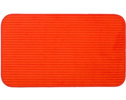 Gözze - Antislip zachte badmat, 100% polyester, 60 x 100 cm - oranje