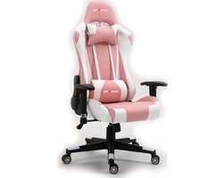GPRacing Pro - Game Stoel - Gaming Stoel - Ergonomische Bureaustoel - Gamestoel - Verstelbaar - Gaming Chair - Zwart / Roze