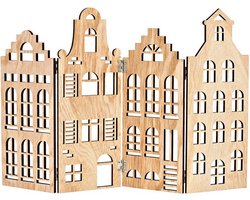 Grachtenpandje - Standaard - Luik - Huisjes - Hout