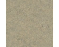 Grafisch behang Profhome 386983-GU vliesbehang licht gestructureerd met grafisch patroon glimmend goud grijsbeige bronzen bruinbeige 5,33 m2