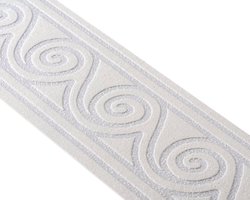 GRAFISCHE BEHANGRAND | Zelfklevend - grijs zilver glitter - A.S. Création Only Borders 11