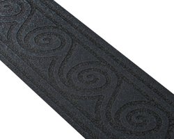 GRAFISCHE BEHANGRAND | Zelfklevend - zwart grijs zilver glitter - A.S. Création Only Borders 11