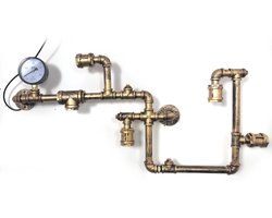 Gran Vida® - Lamp van Waterleidingen - Industriële Vintage Stijl - Uniek Design