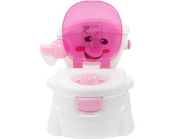 Gran Vida® - Plaspotje voor Peuters - Zindelijkheidstraining - Inclusief Wc-Papier Houder - Veilig Ontwerp - PP Constructie - Roze