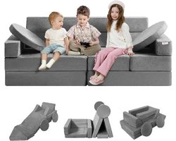 Gran Vida® - Speelbank voor Cognitieve Ontwikkeling - Stimuleer Creativiteit met Modulair Ontwerp - Leerzaam Speelgoed - Veilig en Comfortabel - Bouwblokken - 135 x 67 x 47