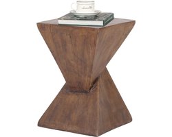 Gran VidaÂ® - Betonnen Bijzettafel - Lichtgewicht - Moderne Geometrie - Veelzijdig voor Binnen & Buiten