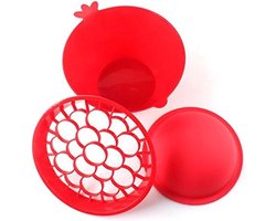 Granaatappel ontpitter - Siliconen keukengereedschap - Rood