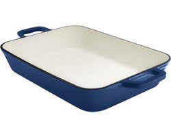 Grand Feu - Geëmailleerde gietijzeren ovenschaal - 3,2 ltr. - blauw